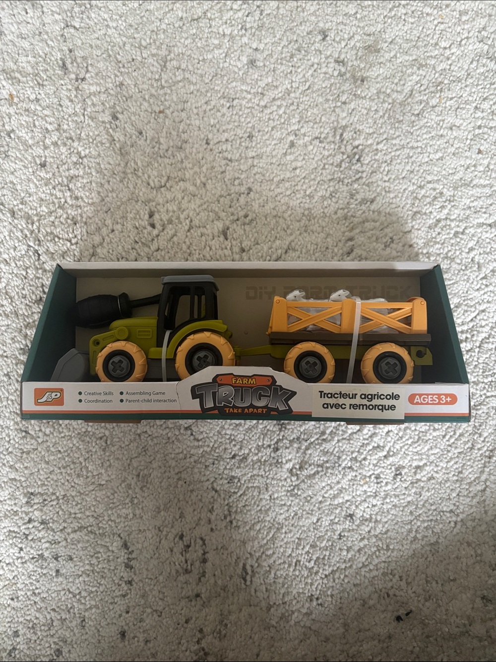 Farm Tractor with Trailer and Sheep NWT